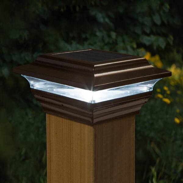 home depot fence post solar lights