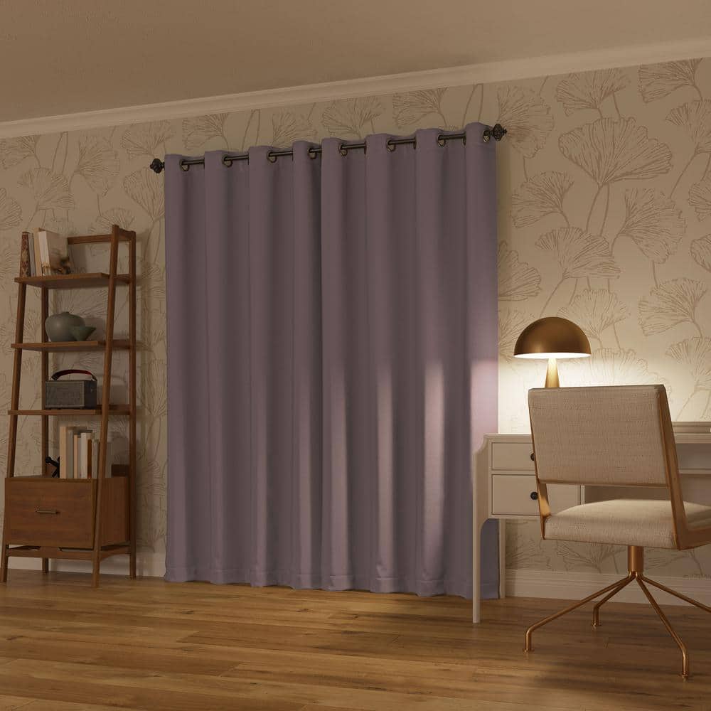 Blush Polyester Blackout Grommet Window Panel 52" x 84"