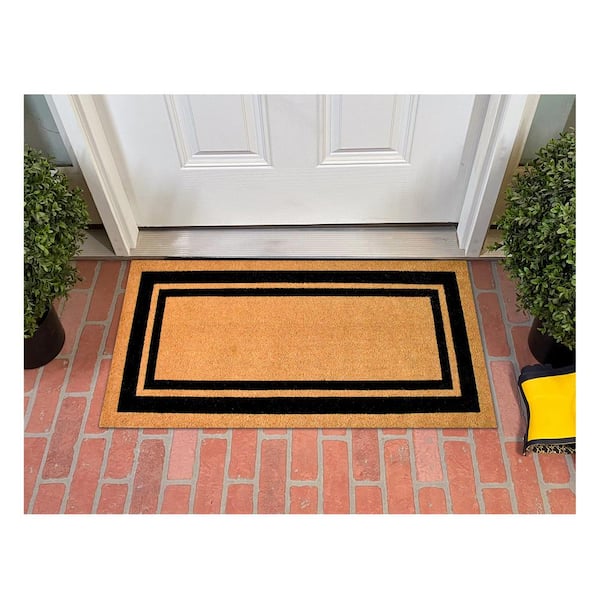 Black Border Doormat 36" x 72"