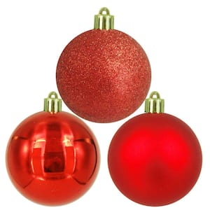 60 mm Red Ball Ornaments (30-Count)