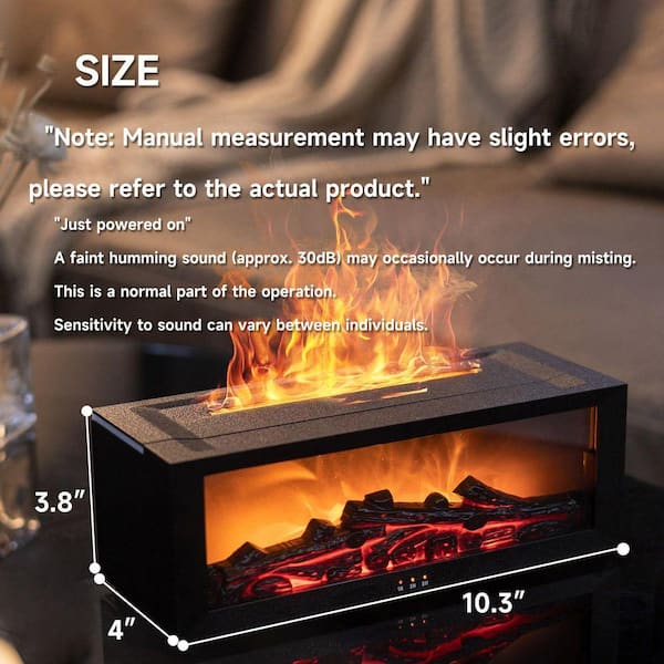 Large Flame Air Diffuser Humidifier Ultrasonic Aroma Essential Oil