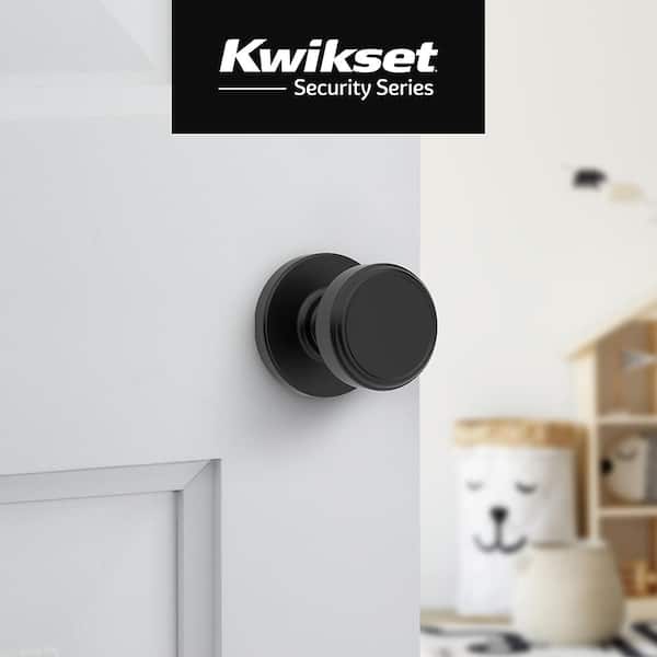 Maven Matte Black Passage Hall/Closet Door Knob 4-Pack