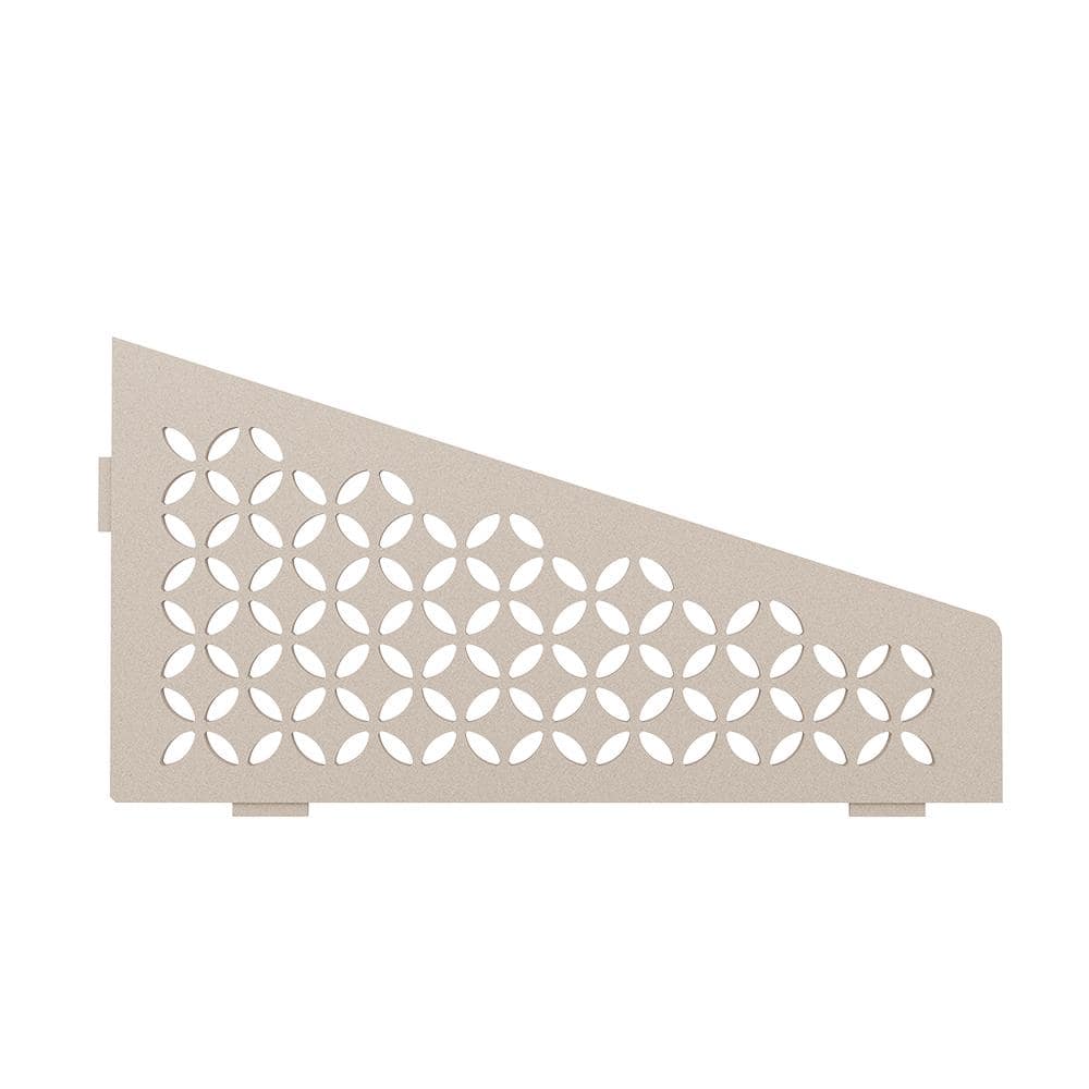 Shelf-E Cream Coated Aluminum Floral Quadrilateral Corner Shelf price history on PriceWatchPro