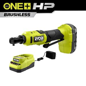 ONE+ 18V HP Brushless Cordless 1/4 in. High Speed Ratchet Kit with 2.0 Ah Battery and Charger