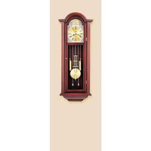 38.5 in. x 15 in. Pendulum Wall Chime Clock