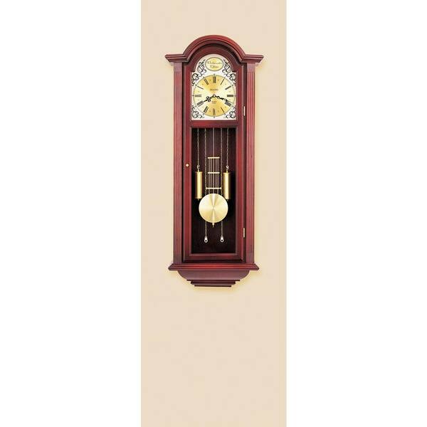 Bulova 38.5 in. x 15 in. Pendulum Wall Chime Clock