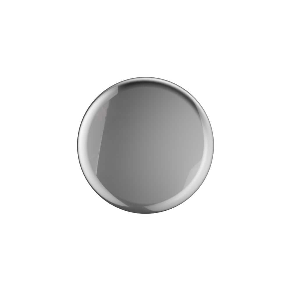 Polished Chrome Round Cabinet Knob with Mounting Hardware