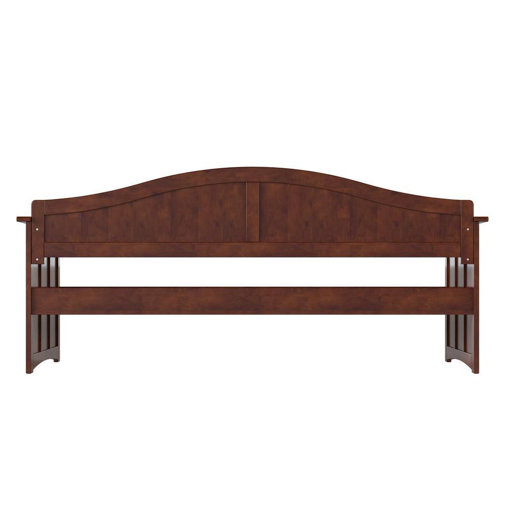 Nantucket Twin Walnut Wood Daybed with Slats
