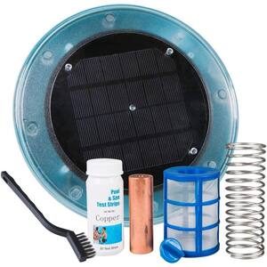 Large Solar-Powered Algaecide Killer Pool Ionizer and Purifier System for 35,000 Gal. In/Above Ground Pools