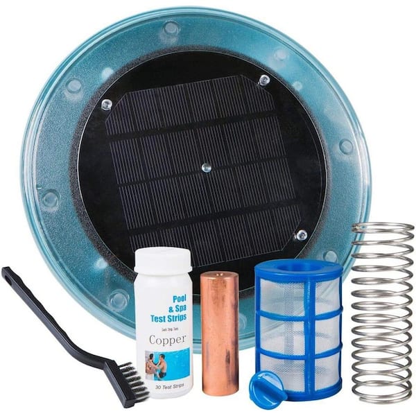 XtremepowerUS Large Solar-Powered Algaecide Killer Pool Ionizer and Purifier System for 35,000 Gal. In/Above Ground Pools