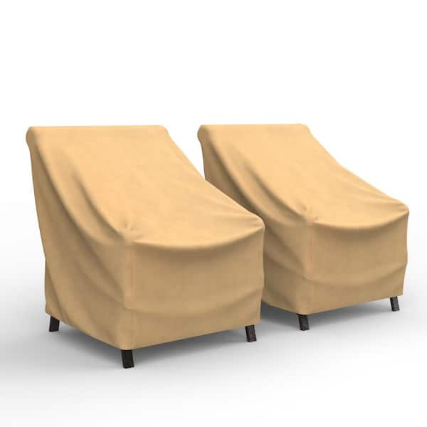 Budge All-Seasons Medium Nutmeg Outdoor Chair Cover (2 Pack)
