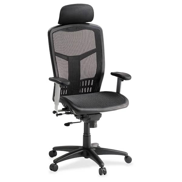 Lorell Ergo Black Mesh High-Back Mesh Chair
