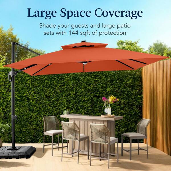 commercial metal patio umbrella bases Cape Soleil, Umbrella Base, Gunmetal Gray