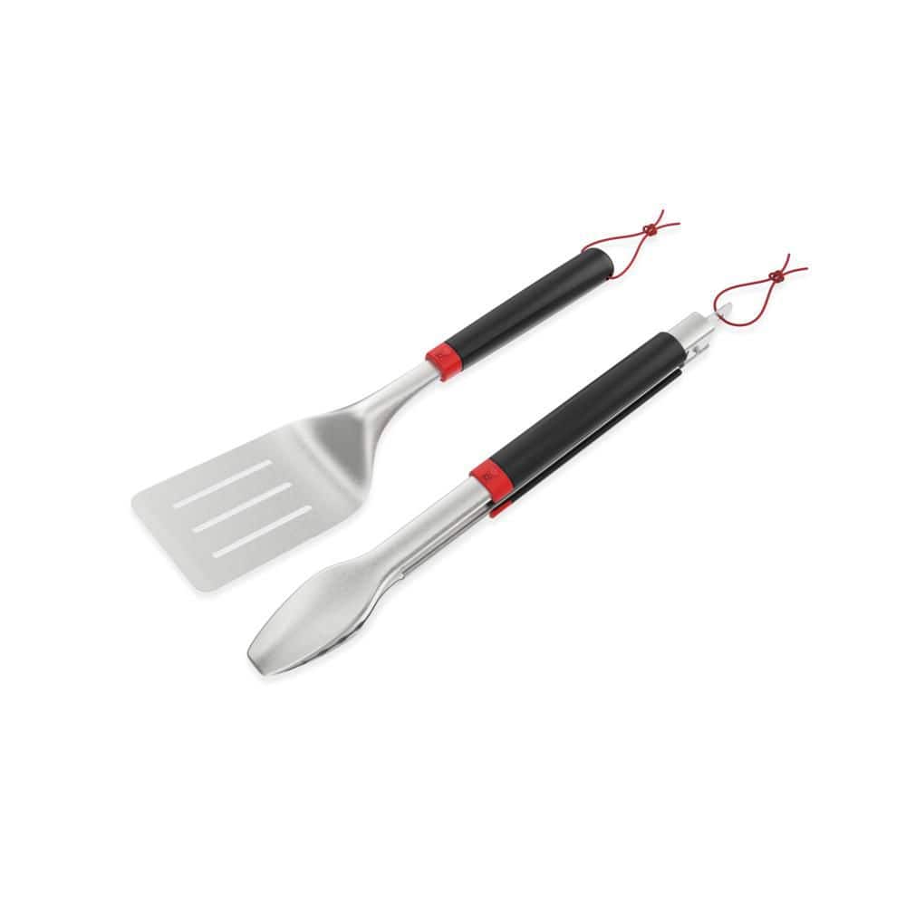 Weber Grill Tools Set of 2 with Spatula and Locking Tongs 3401326