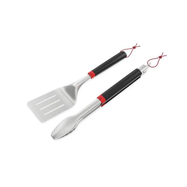 Grill Tools Set of 2 with Spatula and Locking Tongs