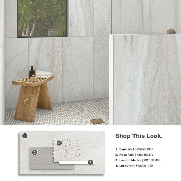 Daltile Sanbristol White Marvel 24 in. x 48 in. Matte Color Body