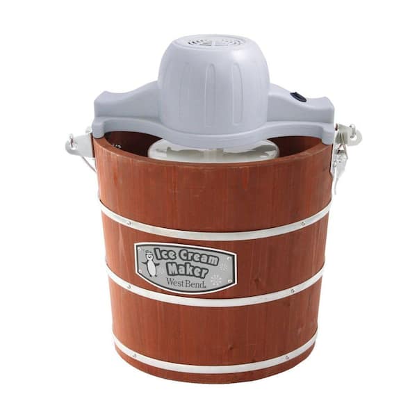 West Bend 4 qt. Wooden Bucket Ice Cream Maker-DISCONTINUED