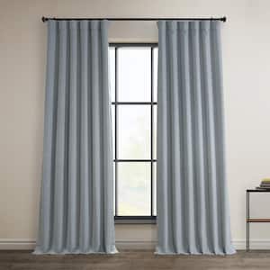 Heather Grey Solid Rod Pocket Room Darkening Curtain - 50 in. W x 108 in. L (1 Panel)