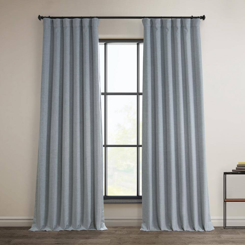 Heather Grey Solid Rod Pocket Room Darkening Curtain - 50 in. W x 84 in. L (1 Panel) price history on PriceWatchPro