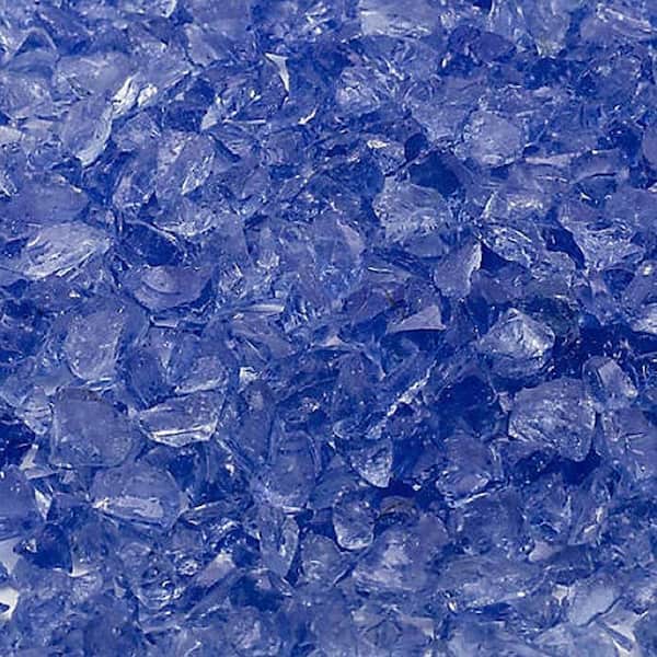 1/2 in. 25 lb. Medium Royal Blue Landscape Fire Glass 1/2 in. 25 lb. Medium Royal Blue Landscape Fire Glass