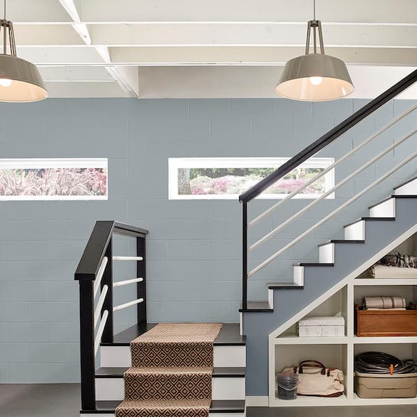 5 gal. #876 Basement Gray Flat Interior/Exterior Dry Plus Basement & Masonry Waterproofer