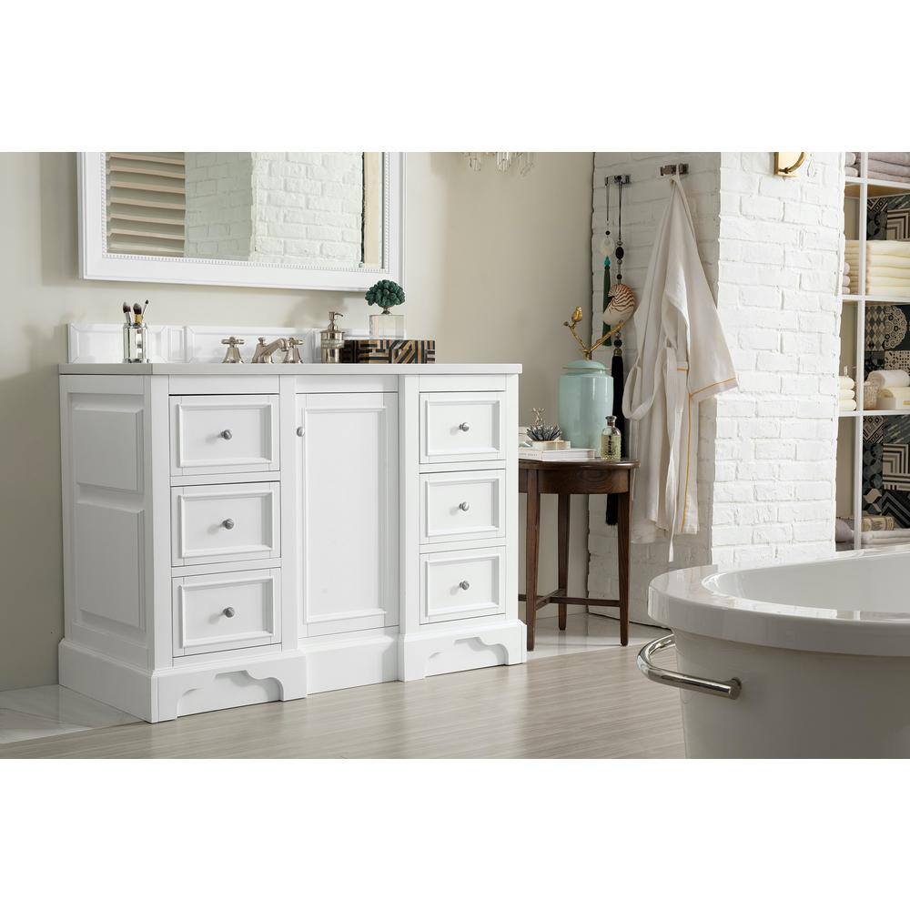 De Soto 48 in. x 35 in. H Single Bath Vanity Cabinet Only in Bright White price history on PriceWatchPro