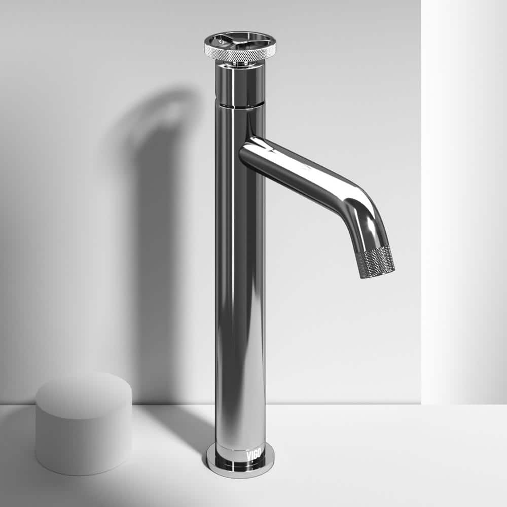 Cass 12" Chrome Single Handle Vessel Sink Faucet