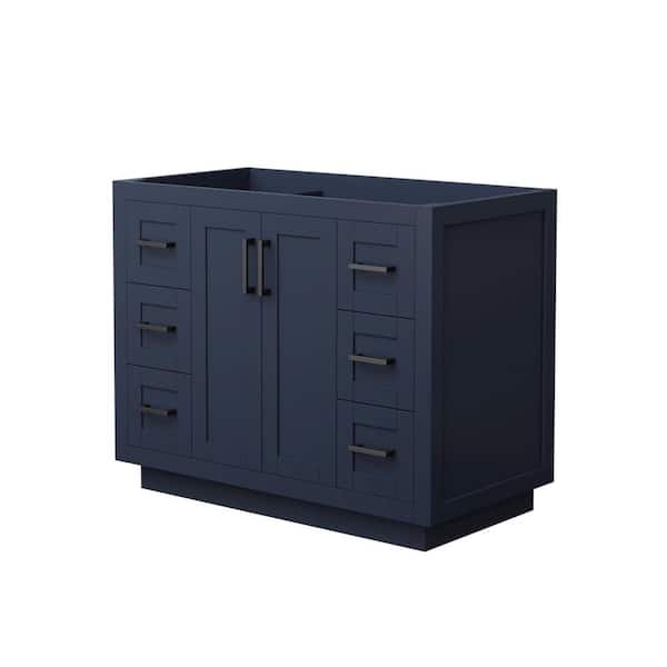 Wyndham Collection Miranda 41.25 in. W x 21.75 in. D Single Bath Vanity Cabinet Only in Dark Blue