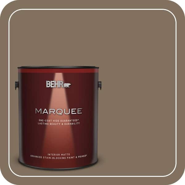 BEHR MARQUEE 1 gal. #PPU5-04 Mocha Latte One-Coat Hide Matte Interior Paint & Primer
