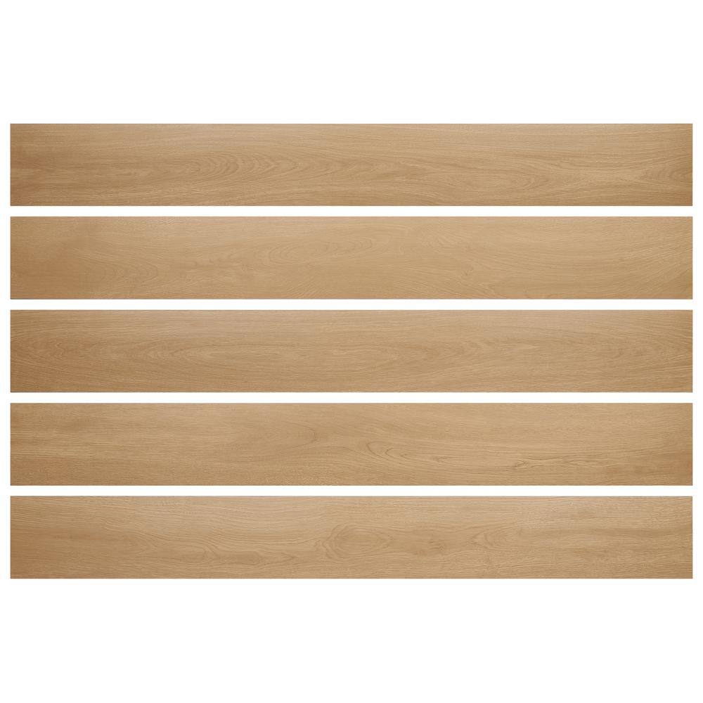Pale Wood Look Matte Large Format Porcelain Tile