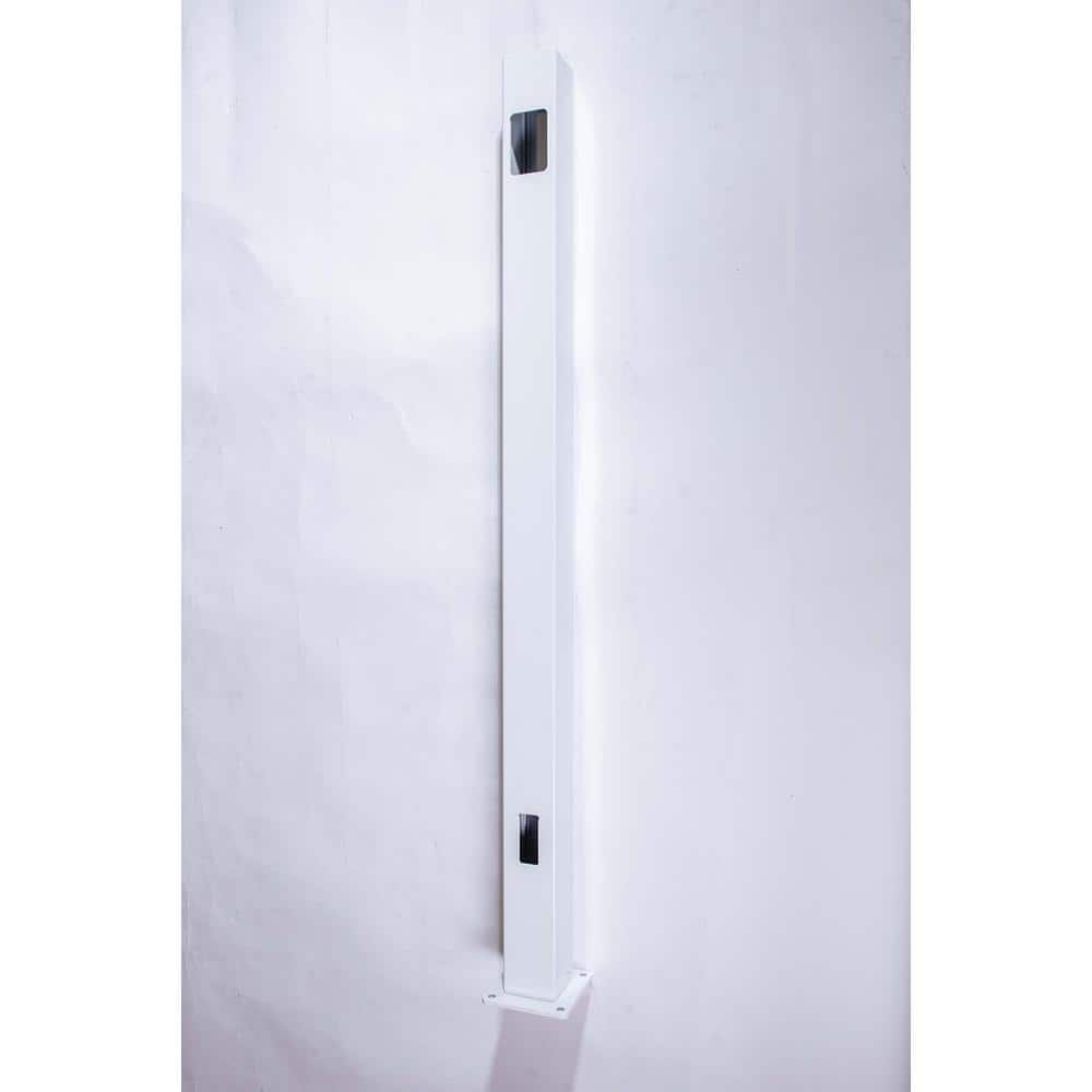 42 in. H x 2.5 in. W White Aluminum Bottom Stair Post for Stair Railing Kit price history on PriceWatchPro