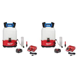 M18 18-Volt 4 Gal. Lithium-Ion Cordless Switch Tank Backpack Water Supply Kit W/(2)Batteries & (2)Chargers (2-Tool)