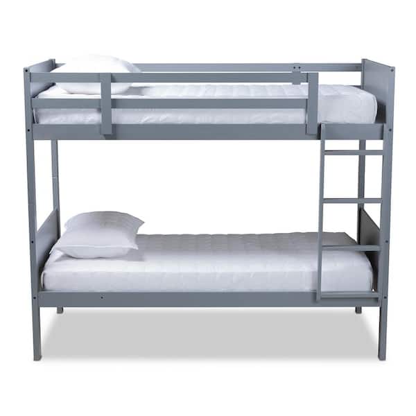 Elsie Gray Twin Bunk Bed