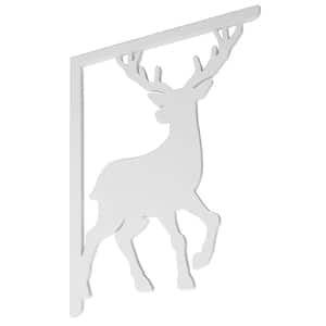 Decorative 16 in. Paintable PVC Deer Mailbox or Porch Bracket