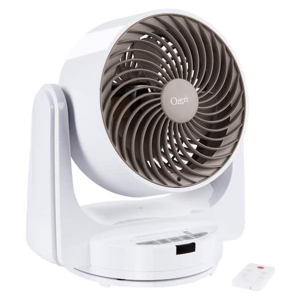 Ozeri OZF6-WT Brezza III Dual Oscillating 10 in. High Velocity Desk Fan