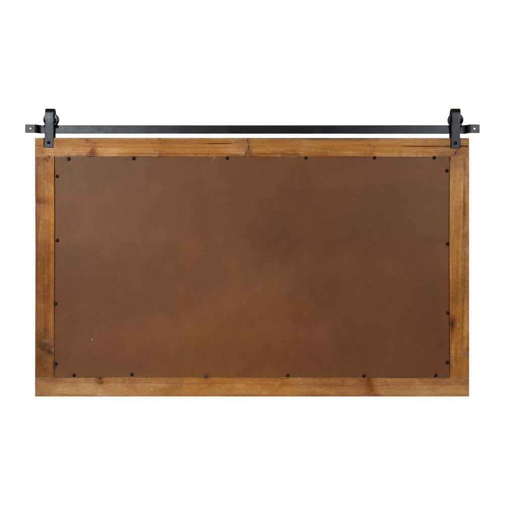 Rustic Brown Full Length Rectangular Wood Wall Mirror