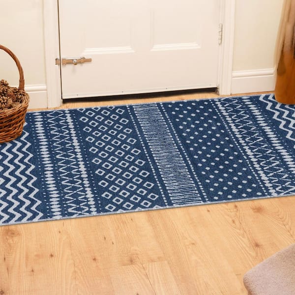 Ottomanson Non Shedding Washable Wrinkle-free Flatweave Moroccan