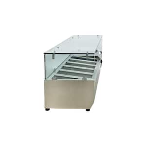 47.5 in. GN1/3 x3 + GN1/2 x1 cu. ft. Countertop Sandwich Salad Prep Table Commercial Refrigerator EV48 Stainless