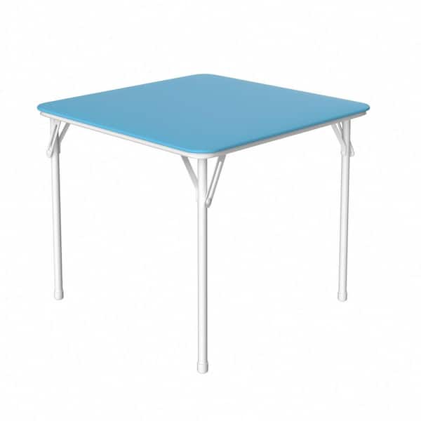 VECELO Kids Folding Table and Chair Set, 5-Piece Padded Activity