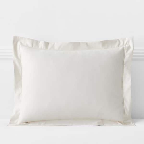 The Company Store Legends Luxury Egyptian Cotton Sateen Cream Cotton Standard Sham