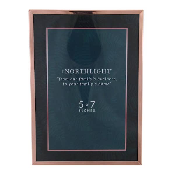 Northlight 5 in. x 7 in.Rose Gold Picture Frame (for All Occasions, New Year's, etc.)