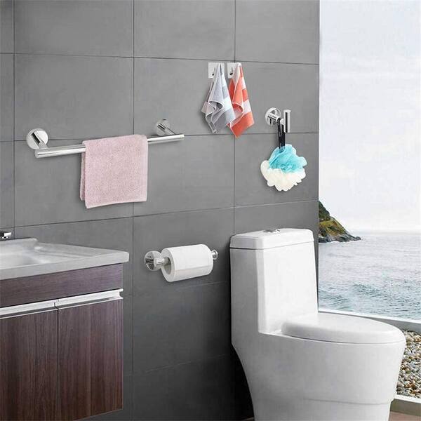 Vanity Art LF31-CH 5 - Piece Bathroom Hardware Set