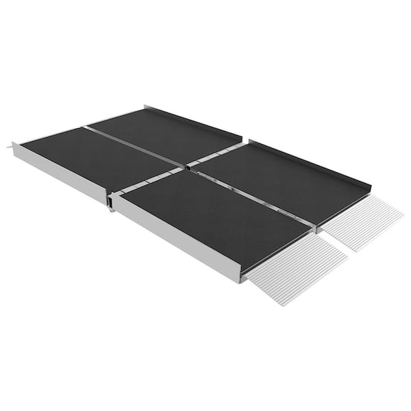 EZ-ACCESS SUITCASE 5 ft. Trifold Portable Aluminum Wheelchair Ramp with Applied Surface
