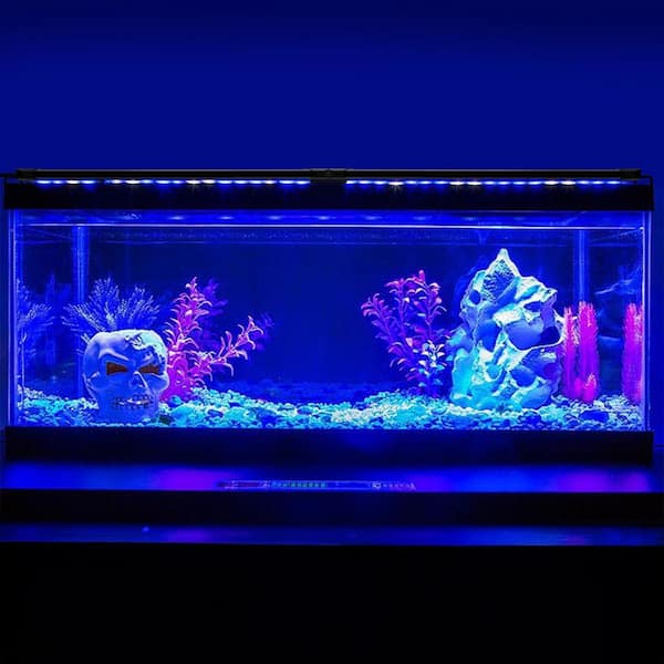 OBJLGEV Aquarium LED Fish Tank Light 48-60 in. Remote