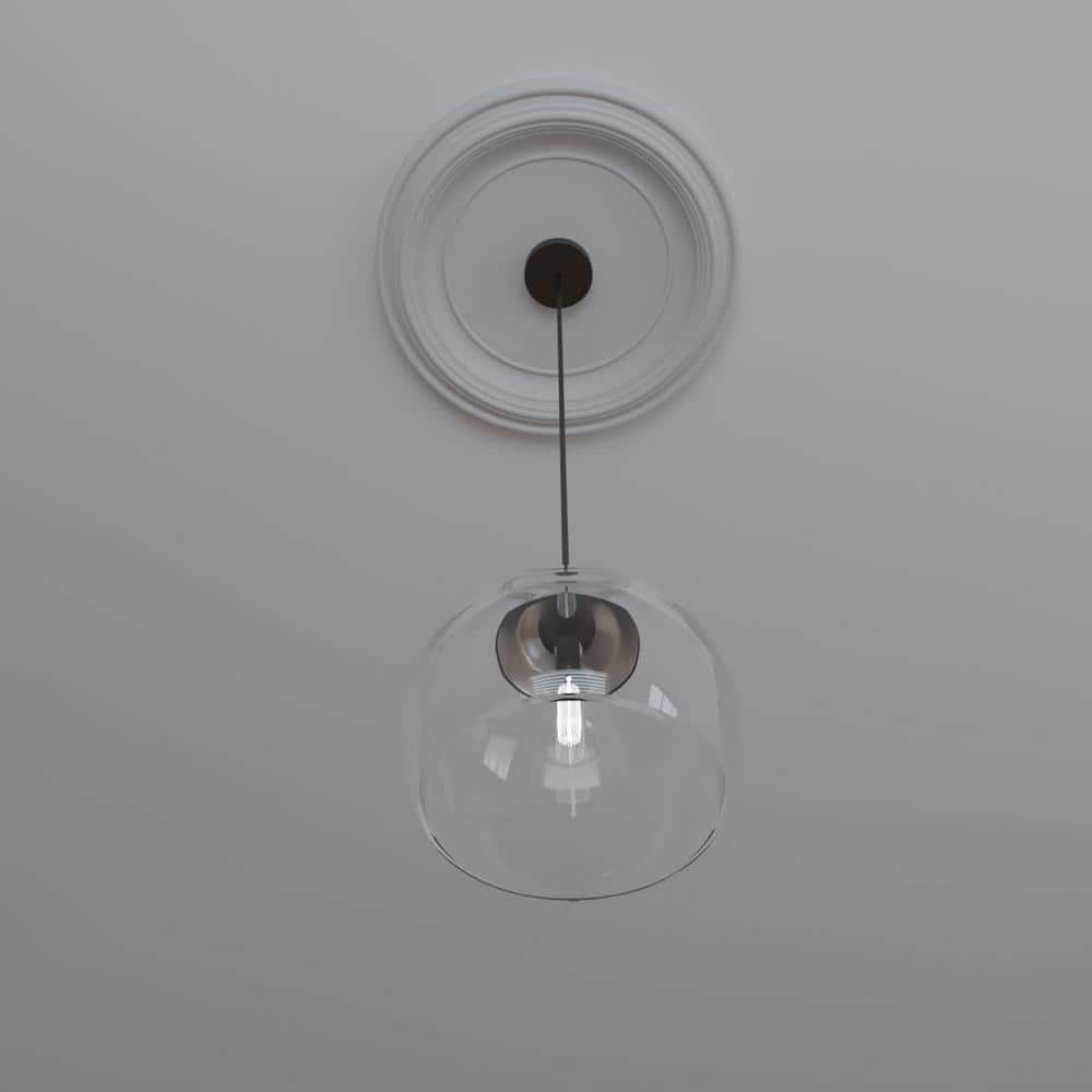 UltraCover Satin Blossom White 19-Inch Thermoformed PVC Ceiling Medallion