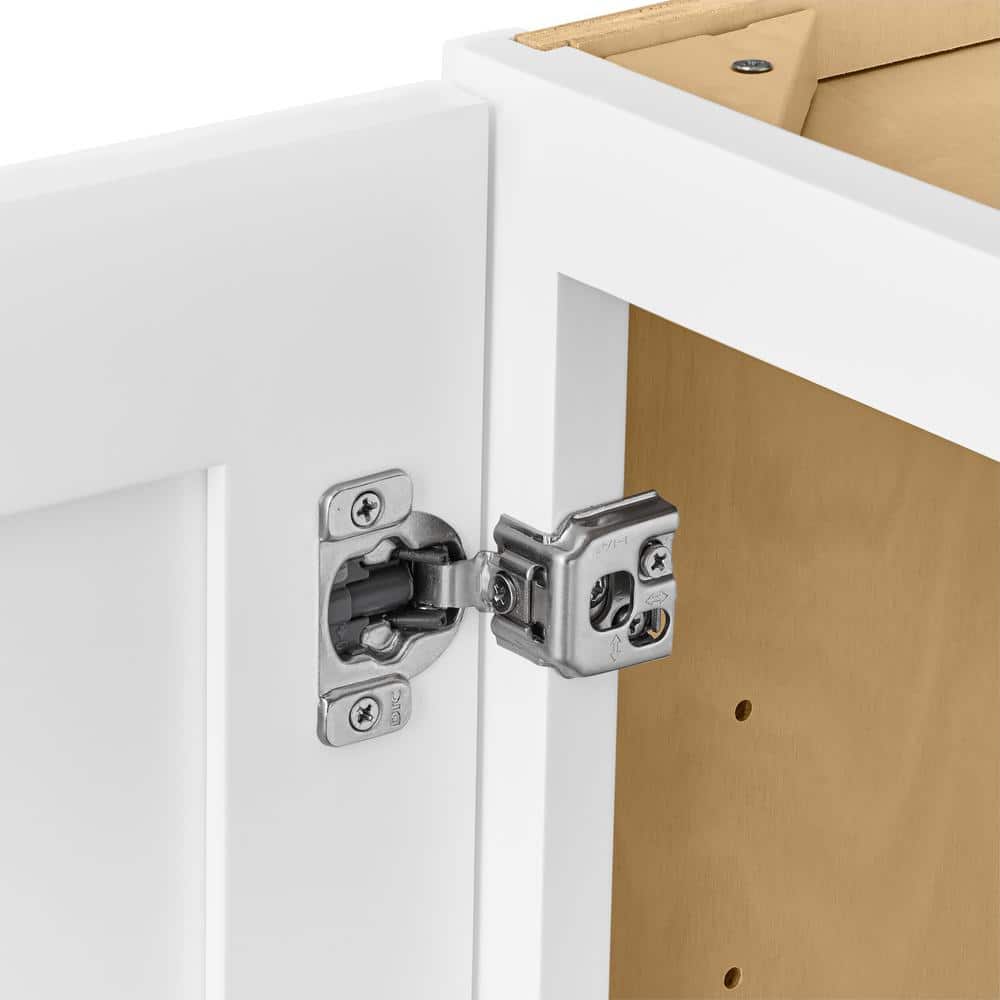 Alpine White Shaker 30" Plywood Wall Bridge Cabinet