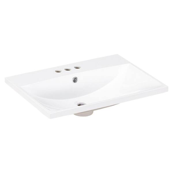 ホワイトフレア　10box分　200パック Flynama 24 in . Bathroom Sink in White JY-WF287736AAK - The
