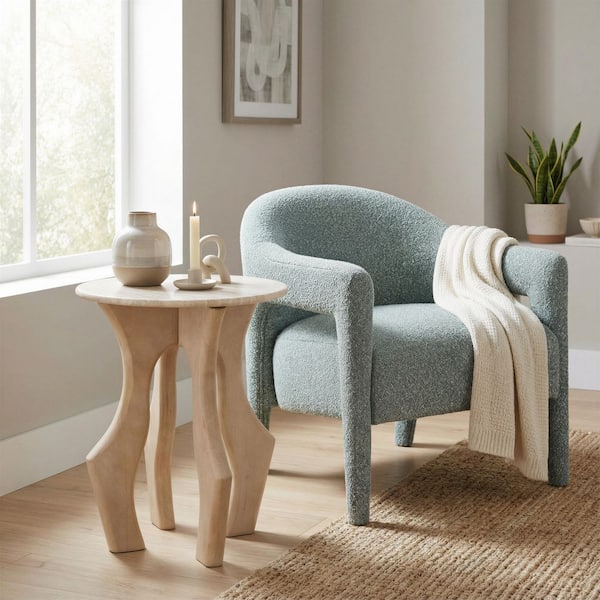 Eluma Dusty Teal Accent Arm Chair