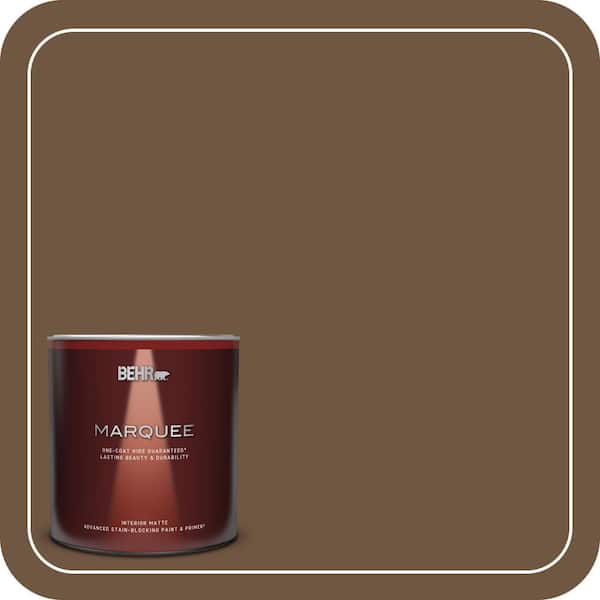 BEHR MARQUEE 1 qt. Home Decorators Collection #HDC-FL15-04 Cinnamon Crumble Matte Interior Paint & Primer