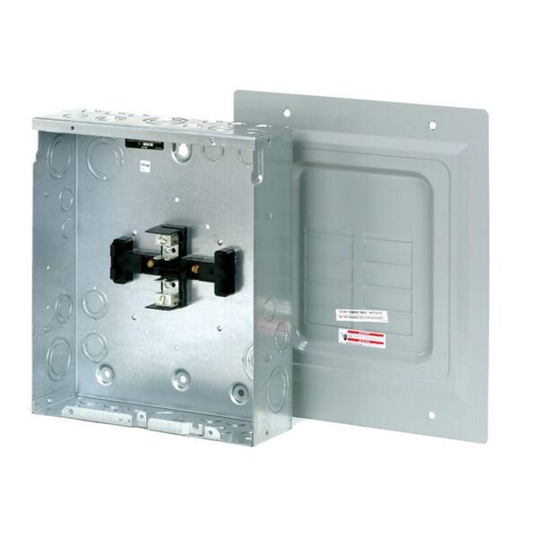 Eaton BR 125 Amp 4-Space 8-Circuit Indoor Main Lug Loadcenter with Surface Cover